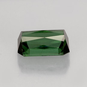 Tormalina naturale verde da 1,95 ct, taglio smeraldo, VVS