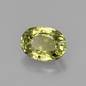 Tormalina naturale verde da 0,99 ct, taglio ovale, VVS