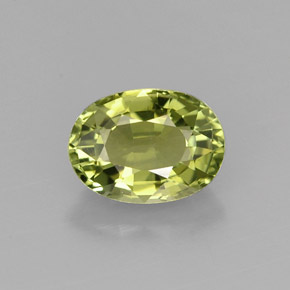 Tormalina naturale verde da 0,98 ct, taglio ovale, VVS