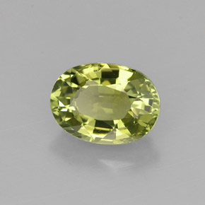 Tormalina naturale verde da 0,98 ct, taglio ovale, VVS