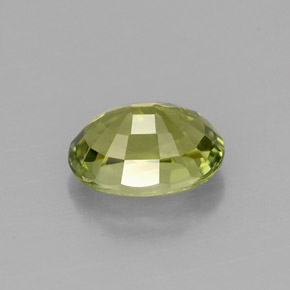 Tormalina naturale verde da 0,98 ct, taglio ovale, VVS