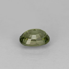 Tormalina naturale verde da 0,98 ct, taglio ovale, VVS