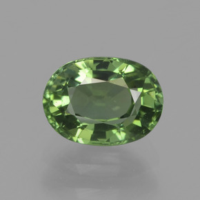 Tormalina naturale verde da 1,07 ct, taglio ovale, VVS