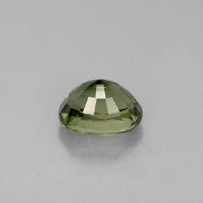 Tormalina naturale verde da 1,13 ct, taglio ovale, VVS