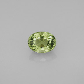 Tormalina naturale verde da 1,03 ct, taglio ovale, VVS
