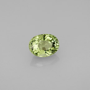 Tormalina naturale verde da 1,03 ct, taglio ovale, VVS