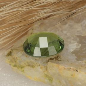 Tormalina naturale verde da 1,20 ct, taglio ovale, VVS