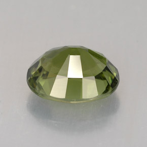 Tormalina naturale verde da 1,33 ct, taglio ovale, VVS