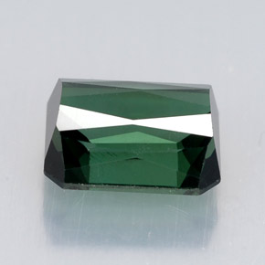 Tormalina naturale verde da 2,08 ct, taglio smeraldo, VVS