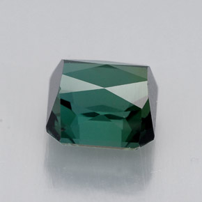 Tormalina naturale verde da 1,99 ct, taglio smeraldo, VVS