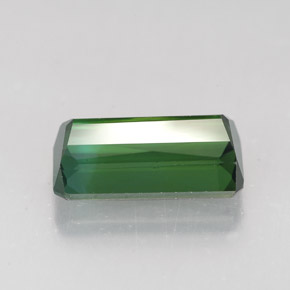 Tormalina naturale verde da 2,82 ct, taglio smeraldo, VVS