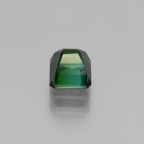 Tormalina naturale verde da 1,23 ct, taglio smeraldo, VVS