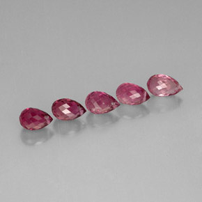 Tormalina naturale rosa da  ct, briolette, VS