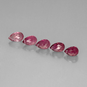 Tormalina naturale rosa da  ct, briolette, VS