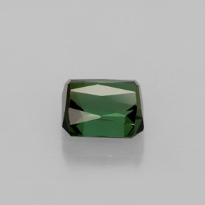 Tormalina naturale verde da 1,47 ct, taglio smeraldo, VVS