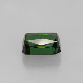 Tormalina naturale verde da 1,53 ct, taglio smeraldo, VVS