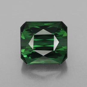 Tormalina naturale verde da 2,80 ct, taglio smeraldo, VVS