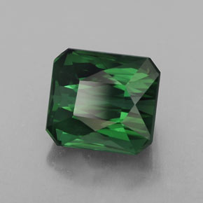 Tormalina naturale verde da 2,80 ct, taglio smeraldo, VVS
