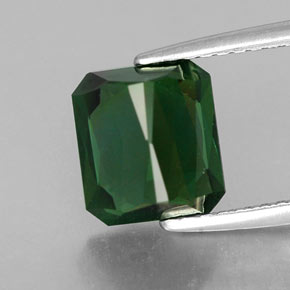 Tormalina naturale verde da 2,80 ct, taglio smeraldo, VVS