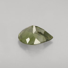 Tormalina naturale verde da 1,00 ct, taglio a pera, VVS