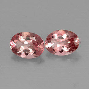 Tormalina naturale rosa da  ct, taglio ovale, VVS