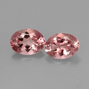 Tormalina naturale rosa da  ct, taglio ovale, VVS