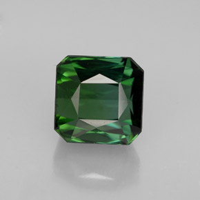 Tormalina naturale verde da 2,14 ct, taglio smeraldo, VVS