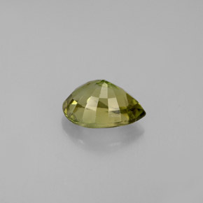 Tormalina naturale oro da 0,81 ct, taglio a pera, VVS-VS