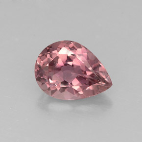 Tormalina naturale rosa da 1,03 ct, taglio a pera, VVS-VS