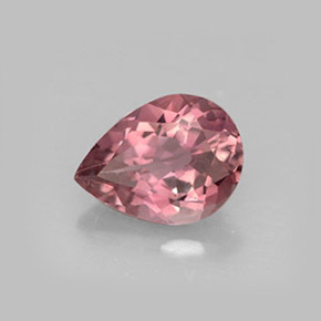 Tormalina naturale rosa da 1,03 ct, taglio a pera, VVS-VS