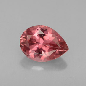 Tormalina naturale rosa da 1,03 ct, taglio a pera, VVS-VS