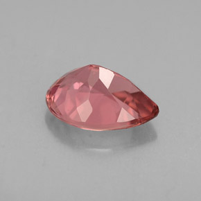Tormalina naturale rosa da 1,03 ct, taglio a pera, VVS-VS