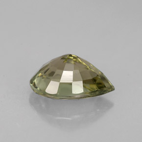 Tormalina naturale verde da 1,18 ct, taglio a pera, VVS