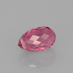 Tormalina naturale rosa da 0,98 ct, briolette, VVS-VS