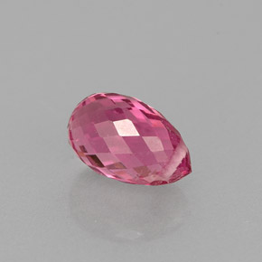 Tormalina naturale rosa da 0,98 ct, briolette, VVS-VS