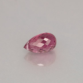 Tormalina naturale rosa da 1,22 ct, briolette, VS