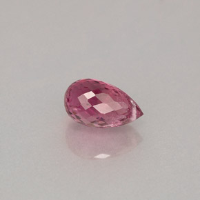 Tormalina naturale rosa da 1,22 ct, briolette, VS