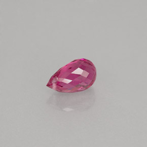 Tormalina naturale rosa da 0,84 ct, briolette, VVS-VS