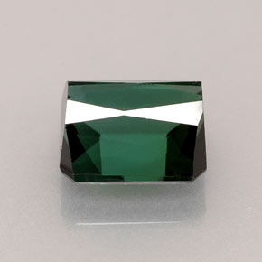 Tormalina naturale verde da 2,33 ct, taglio smeraldo, VVS