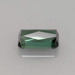 Tormalina naturale verde da 1,22 ct, taglio smeraldo, VVS