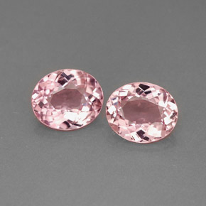 Tormalina naturale rosa da  ct, taglio ovale, VVS