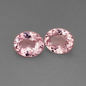 Tormalina naturale rosa da  ct, taglio ovale, VVS