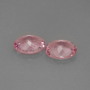 Tormalina naturale rosa da  ct, taglio ovale, VVS