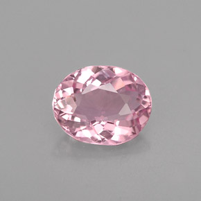 Tormalina naturale rosa da 0,69 ct, taglio ovale, VVS