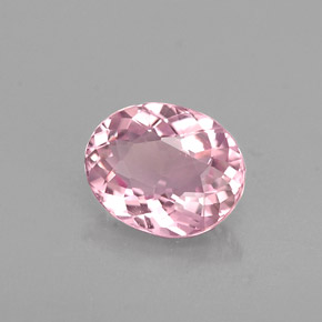 Tormalina naturale rosa da 0,69 ct, taglio ovale, VVS