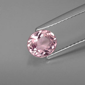 Tormalina naturale rosa da 0,65 ct, taglio ovale, VVS-VS