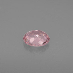 Tormalina naturale rosa da 0,65 ct, taglio ovale, VVS-VS