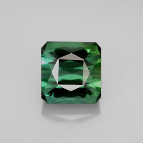 Tormalina naturale verde da 2,23 ct, taglio smeraldo, VVS-VS