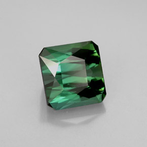 Tormalina naturale verde da 2,23 ct, taglio smeraldo, VVS-VS