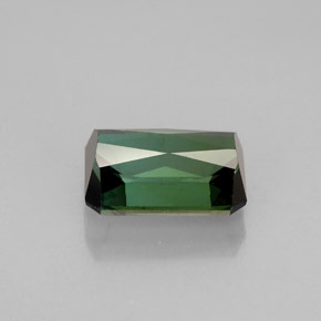 Tormalina naturale verde da 1,74 ct, taglio smeraldo, VVS-VS
